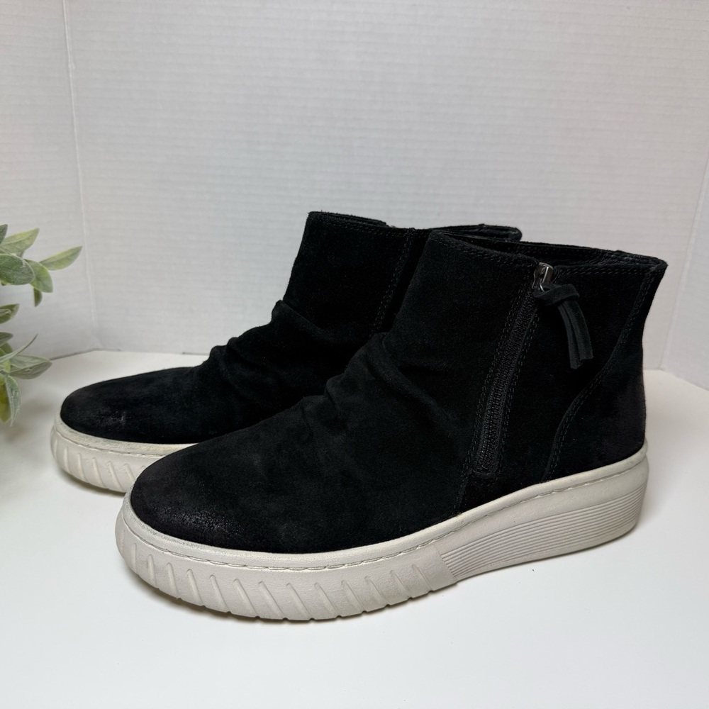 Sofft Portland, Black Suede Shoes/Booties Luxe Leather Fall Essentials Size 9.5M - Picture 8 of 16